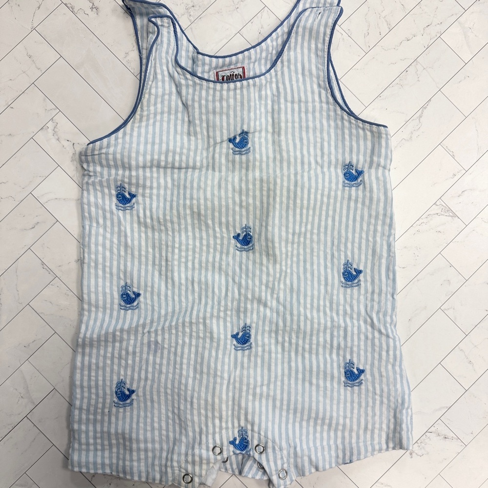 Blue Striped Kids Bodysuit